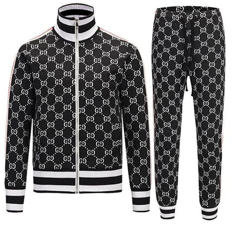 gucci tracksuit black cheap